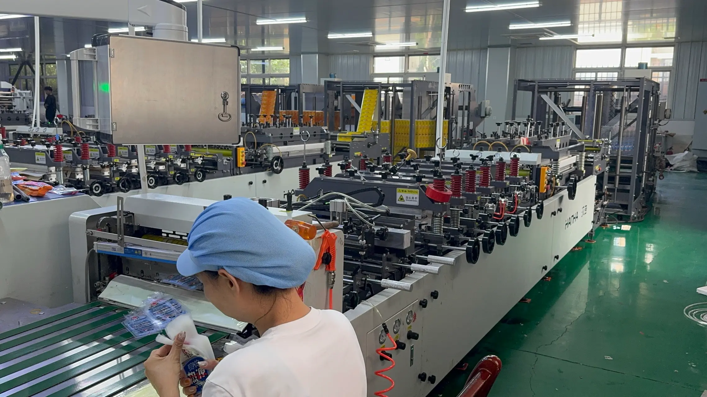 Packvix factory production line for flexible packaging pouches and filling machines
