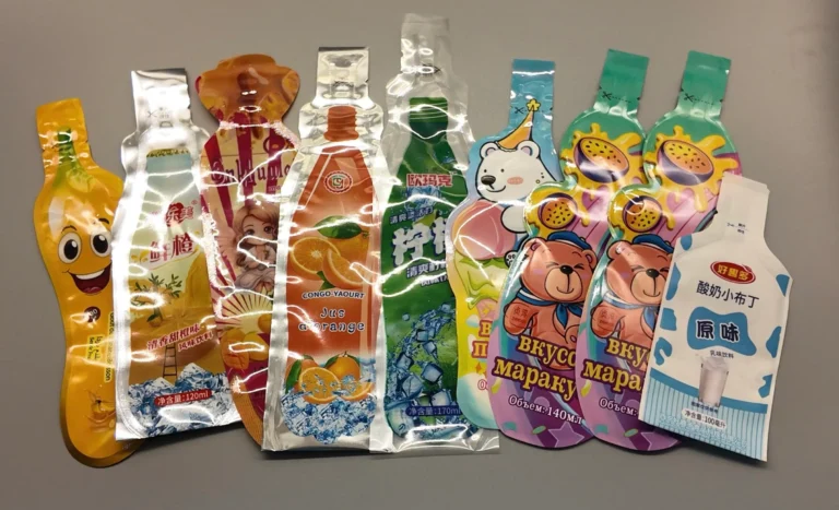 Custom shaped flexible pouch for snacks and beverages by Packvix