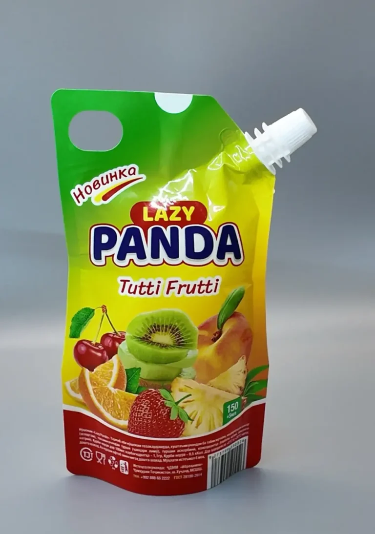 Spout pouch for liquid products flexible packaging