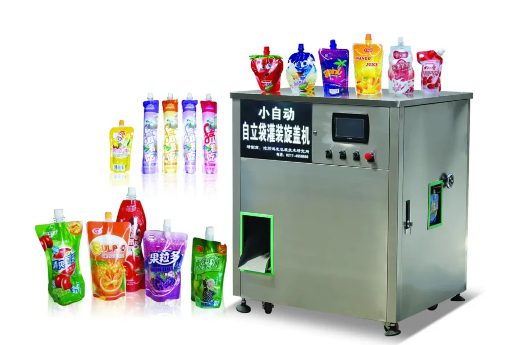YF-ZLD-D1 small automatic standing bag filling and capping machine